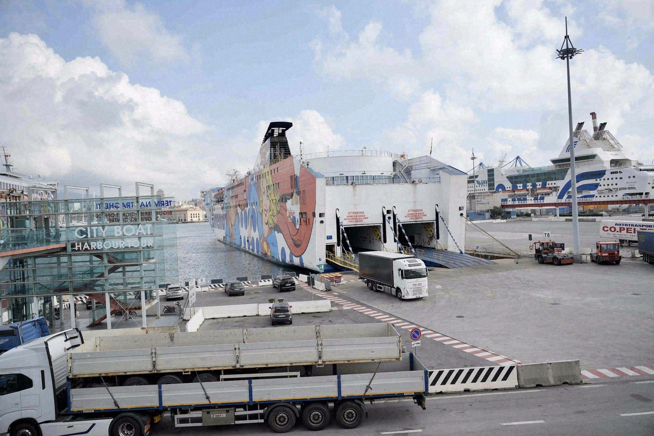 Genoa ferry port