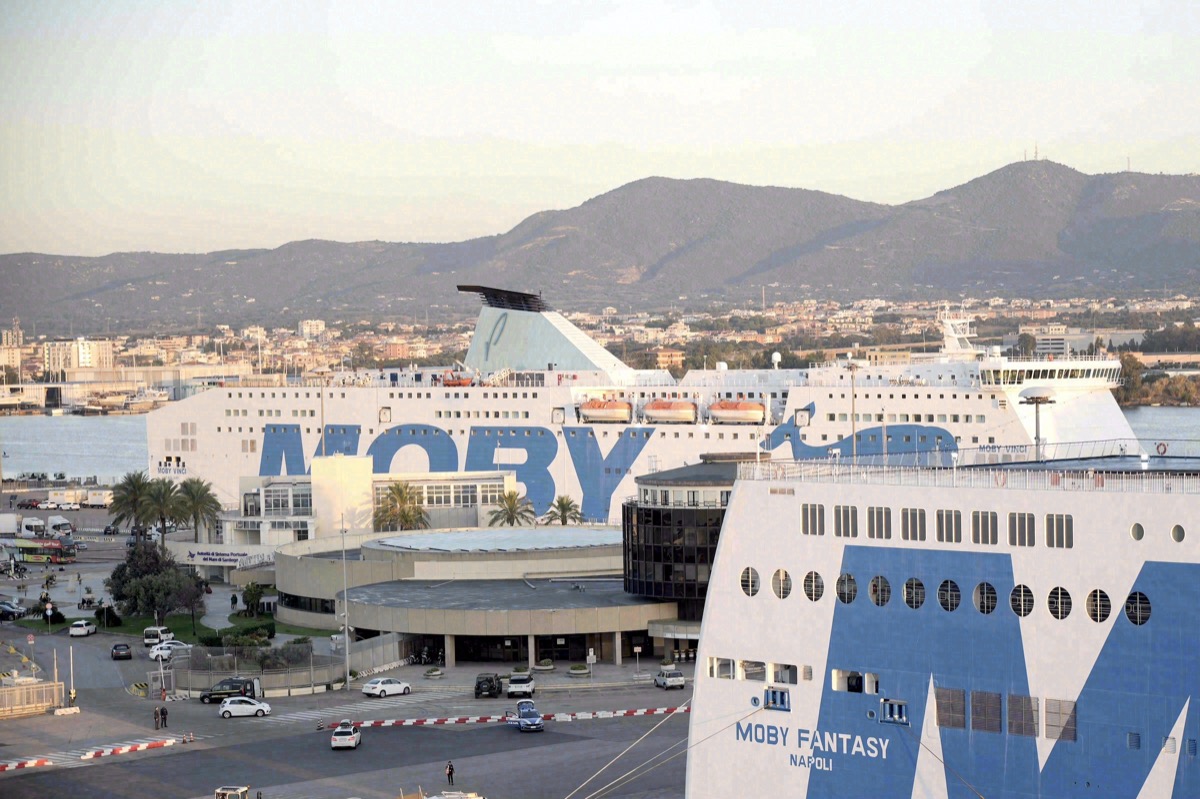 Ferries in the port of Olbia