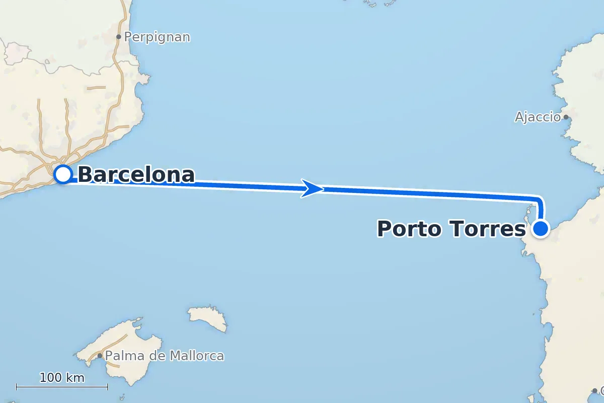 Barcelona - Porto Torres